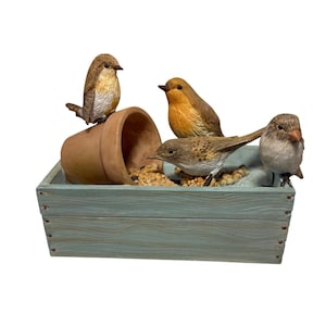 Marjolein Bastin Birds Trinket Box Birds Flower Pot Seeds Inspiring Quote Vintage