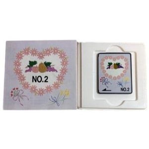 Floral Stickdatei Design Karte #2 Brother Bernina Deko weiss Baby Lock Machines