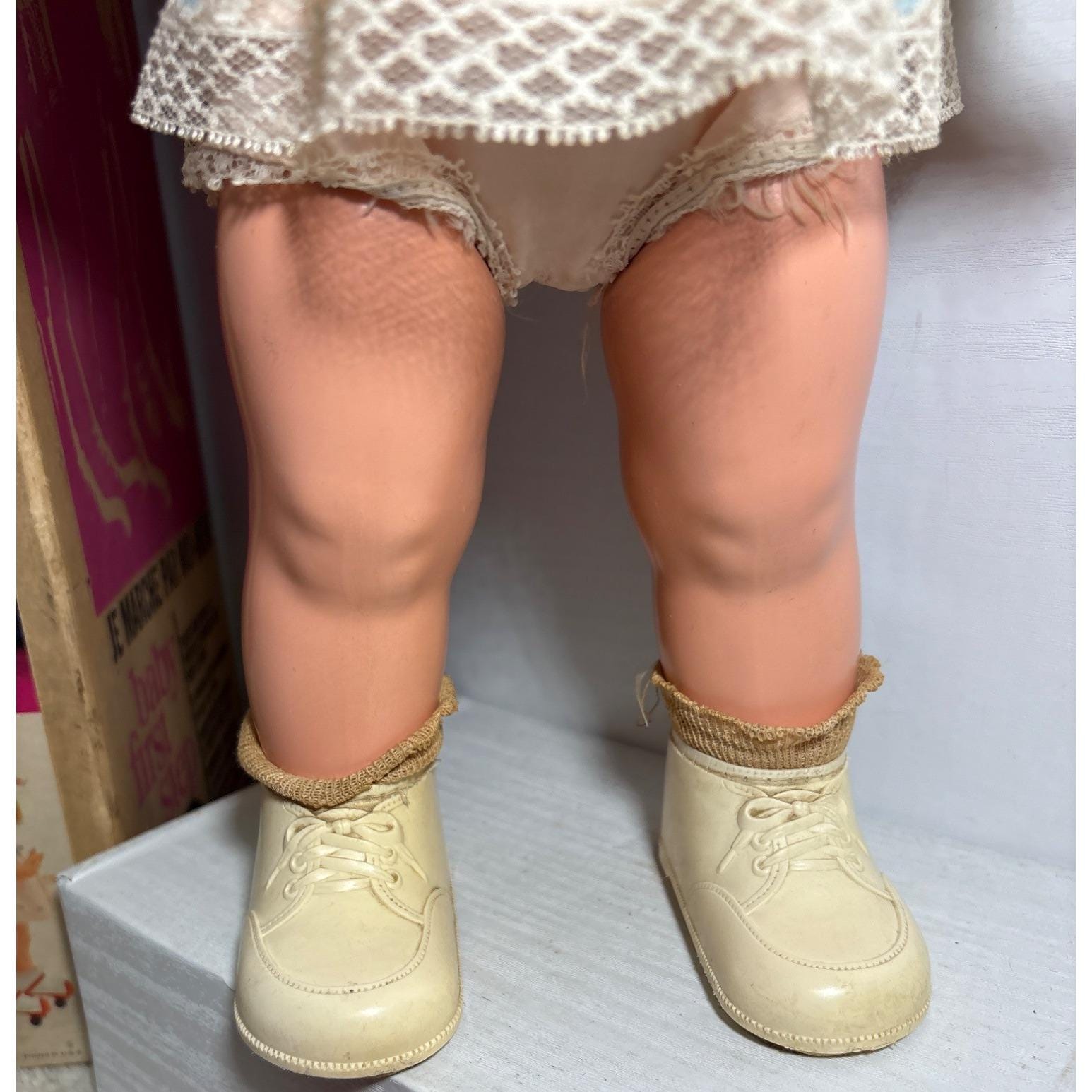 Mattel Baby First Step Walking & Skating Doll Vintage With Box
