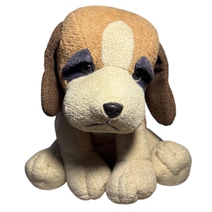 Vintage Russ Berrie PATCHES Sad Puppy Dog Peluche a sacco