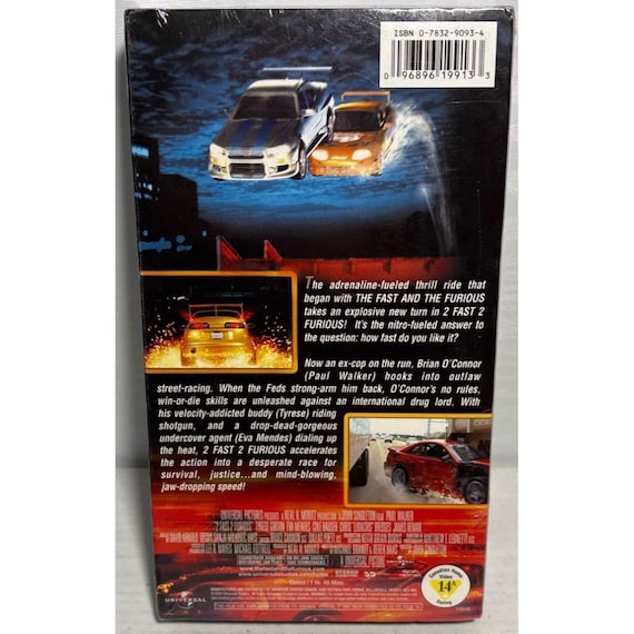 2 Fast 2 Furious VHS Movie Factory Sealed Action Thriller Paul