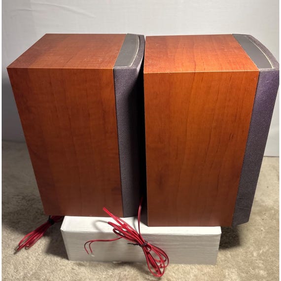 Sony SS-CNEZ30 Bookshelf Speaker System Wood Finish Compact Design