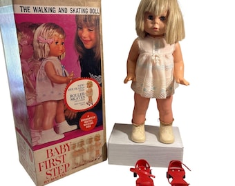 1964 Mattel Baby First Step -- Walking Doll-- Works!!! - Etsy