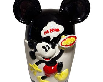 Walt Disney Mickey Mouse Cookie Jar Biscuit Container Canister Vintage Danaware