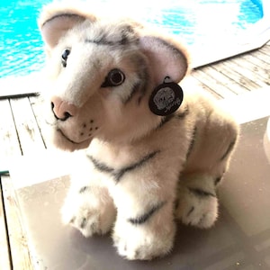 Peluche de tigre blanco de Nevada de Siegfried & Roy, 45 cm, adorable amigo peludo