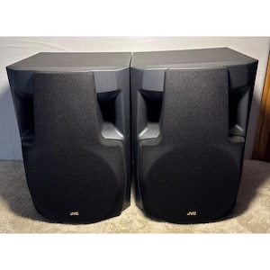 JVC SP-D401 Speaker System 80W 6 Ohms 2-Way Black Pair With Removable Grilles