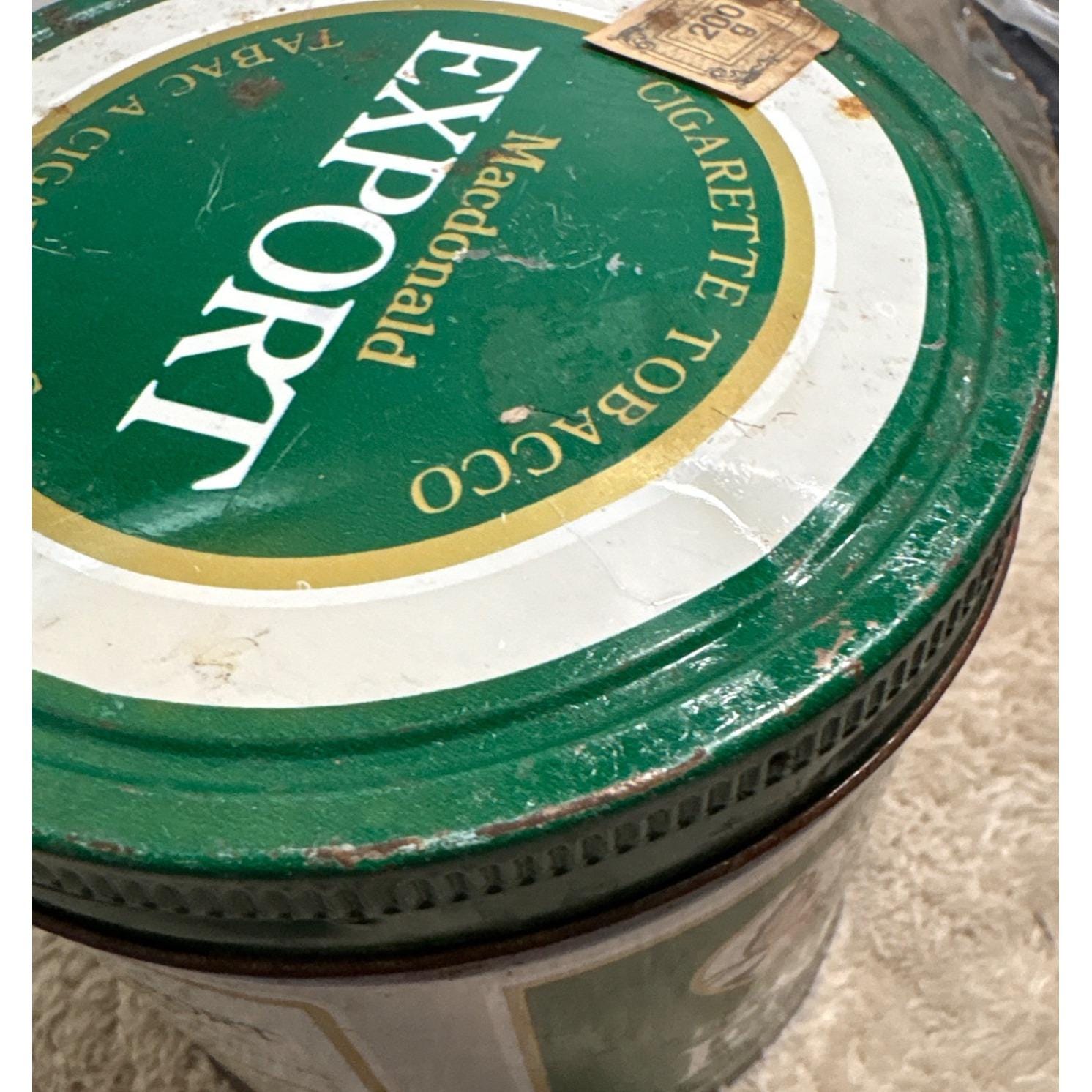 Macdonald Export Tobacco Tin 200g Collectors Item Empty Vintage