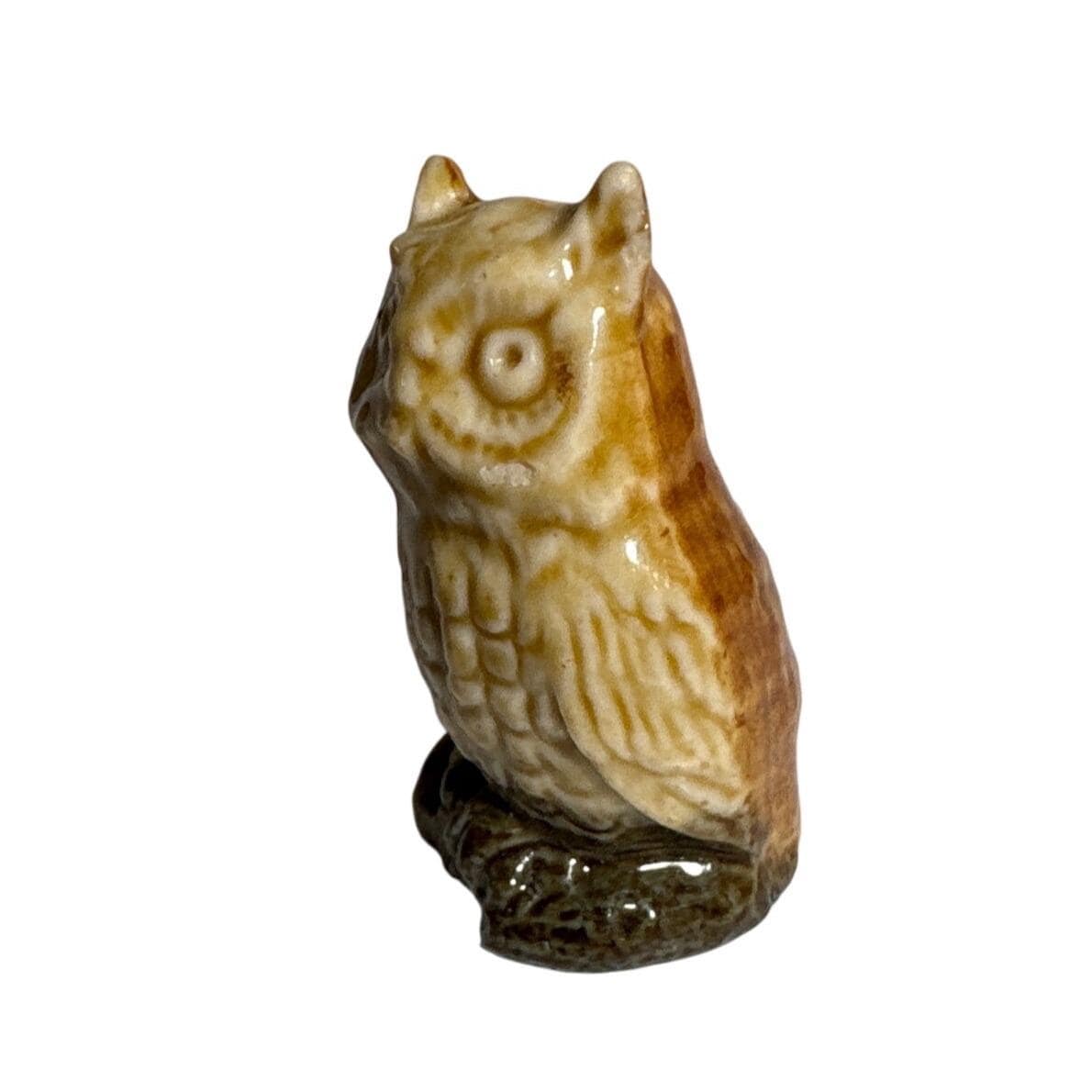 Wade Whimsies Owl Figurine England Vintage Collectible Minature READ