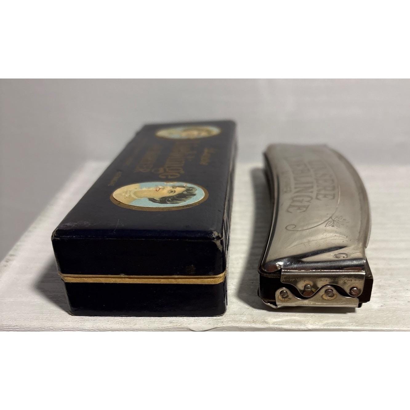 ドイツ製ハーモニカ UNSERE Lieblinge M.HOHNER 未使用品 Vintage Unsere Lieblinge M Hohner Key of C Harmonica in