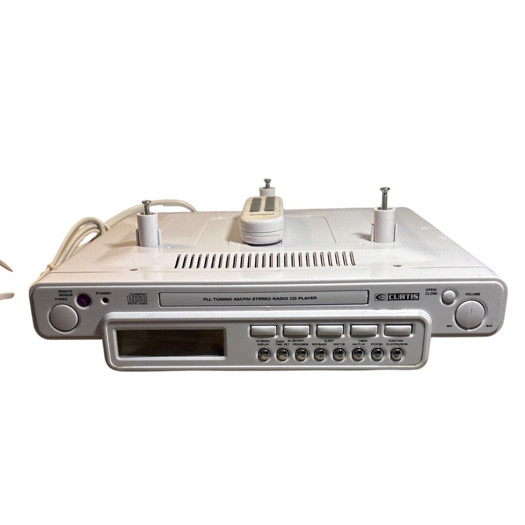 Curtis Undercounter PLL Tuning Am Fm Stereo Radio Cd Player Remote READ ...