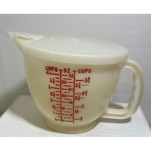 Tupperware Mix N Stor Batter Mixing Bowl 4 Cup 1 Litre with Lid 70's