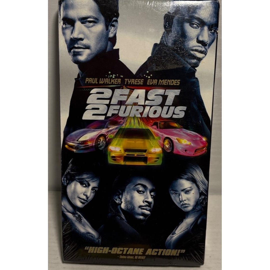2 Fast 2 Furious VHS Movie Factory Sealed Action Thriller Paul