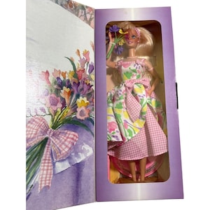 Spring Petals Barbie Doll Avon Special Edition In Box By Mattel 2nd in Series