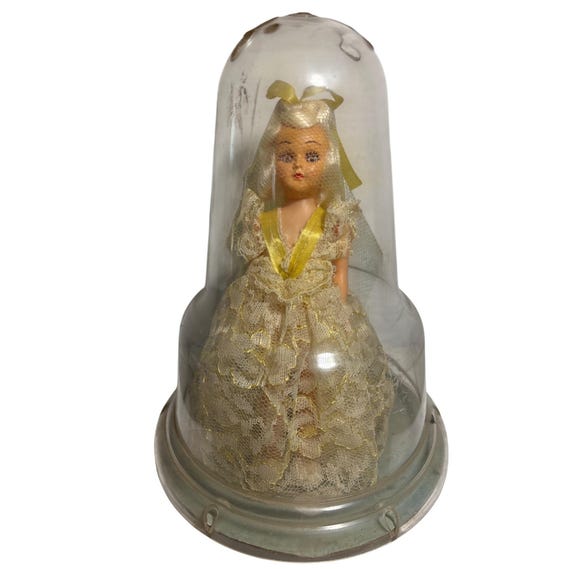 A & H ブライダルドール オリジナルドームケース イエローレースベール