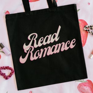 Read Romance Tote Bag, Read Romance Tote Bag for Romance Books, Tote Bag for Romance Readers, Romantic Bags