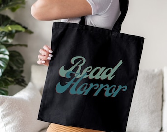 Read Horror Tote Bag, Horror Book Bag, Horror Tote Bag for Horror Books