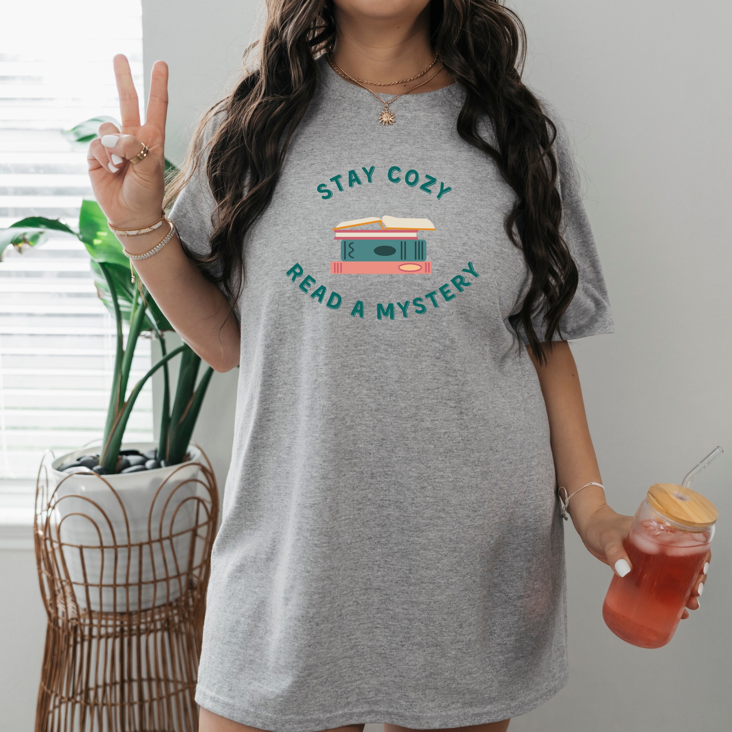 Book Lover T-Shirt Mit Fuchs Design - Langarmshirt Für Bücherwürmer Leseratten