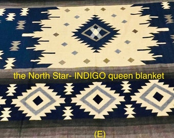 The North Star-INDIGO Queen Blanket