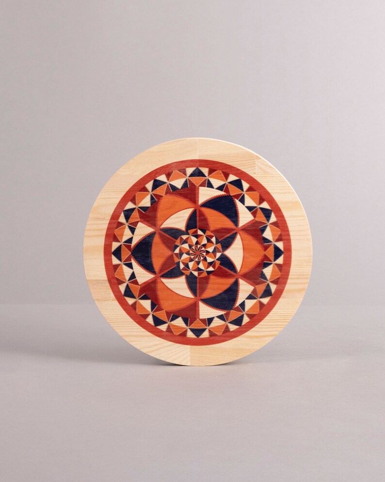 Boho Style Wood Wall Art Wooden Decorative Wall Hanging Wood Etsy