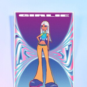 GIRLIE POSTER - Universe of Light & Magic - Original Artwork - Cute Digital Graphics - Anime Drawing - Character Art