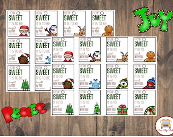 etiqueta imprimível do presente do Natal do professor | Tag do professor do Natal | Tag do professor do feriado | Presente do professor | Etiqueta do professor | Professor alegre e brilhante