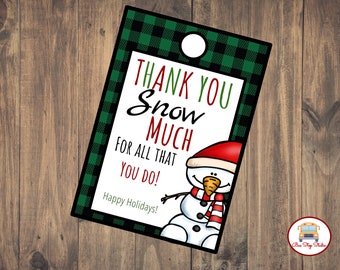 obrigado NEVE muito por tudo que você faz Tags | Tag do professor do Natal | Tag do professor do feriado | Presente do professor | Etiqueta do professor | Etiqueta de doces