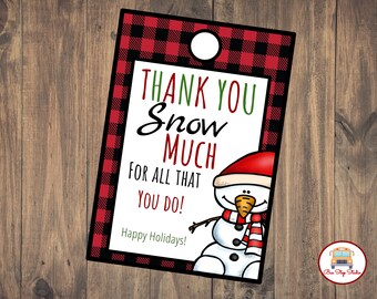 obrigado NEVE muito por tudo que você faz Tags | Tag do professor do Natal | Tag do professor do feriado | Presente do professor | Etiqueta do professor | Etiqueta de doces