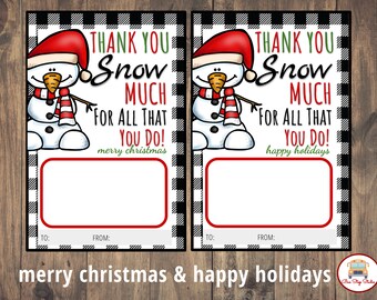 obrigado NEVE muito por tudo que você faz Tags | Tag do professor do Natal | Tag do professor do feriado | Presente do professor | Etiqueta do professor | Etiqueta de doces