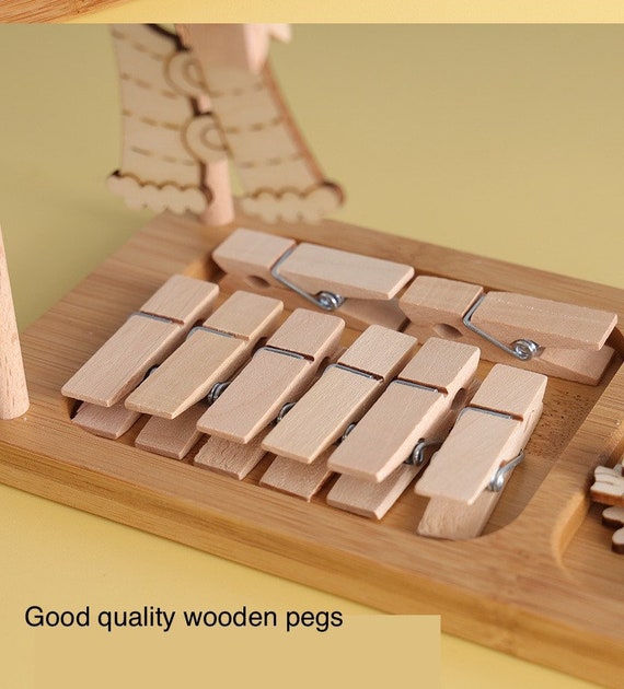 Mini Wooden Clothespins - Montessori Services