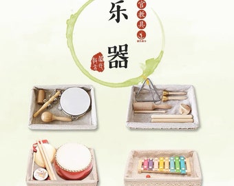 Children's Musical Instruments Set Montessori Auditory Activities Music Sensorial Perception Percussion