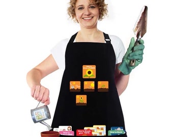 Picture Book Apron Story Play Show Velcro Apron with Felt Puppet Home Schooling Materials