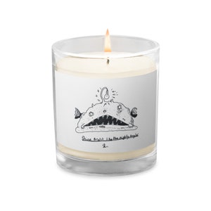 Shine Bright Like the Mighty Angler Glass jar soy wax candle - unscented