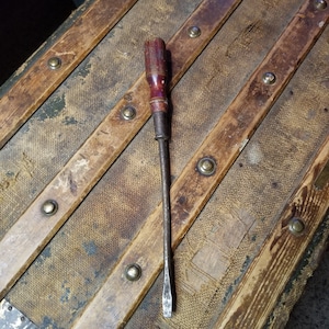 Large Late 1800s Wood Handled Screw Driver - Etsy