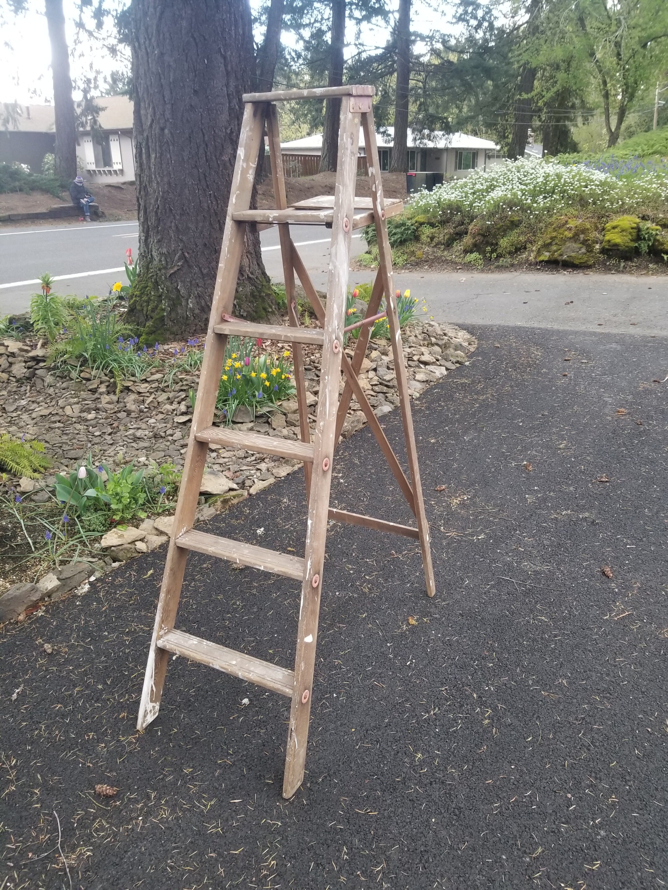 1940s Vintage Wooden Ladder - 6-foot Painter's Decor - Etsy