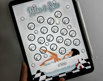 500 Dollar Savings Challenge | Money Saving Tracker | Cash Stuffing Budget Planner | A6 Savings Binder Insert