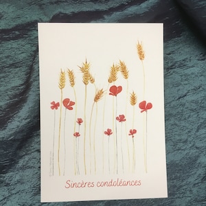 Cartão de condolências em aquarela imagem 2