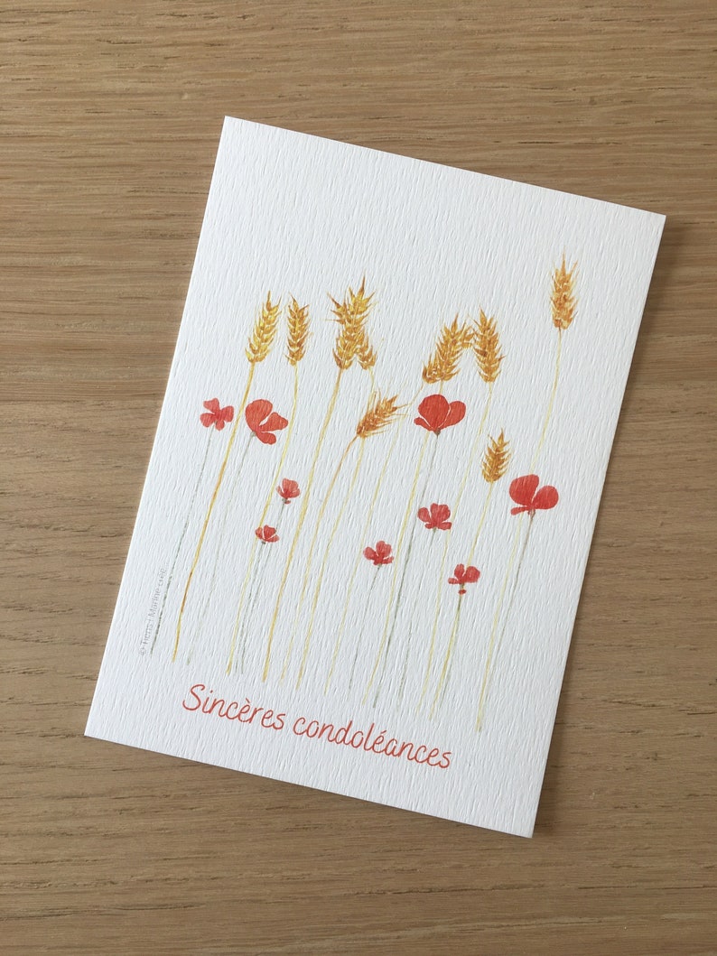 Cartão de condolências em aquarela imagem 3