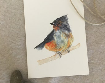 Lot de 2 cartes postales d'oiseaux à l'aquarelle - Lot 2