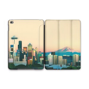 Tokyo Pastel View iPad Smart Case New 2025 iPad Air 11 Japanese City Art Fuji Mountain Stand Case iPad Flip Cover iPad 12 9 2021 iPad 10.9