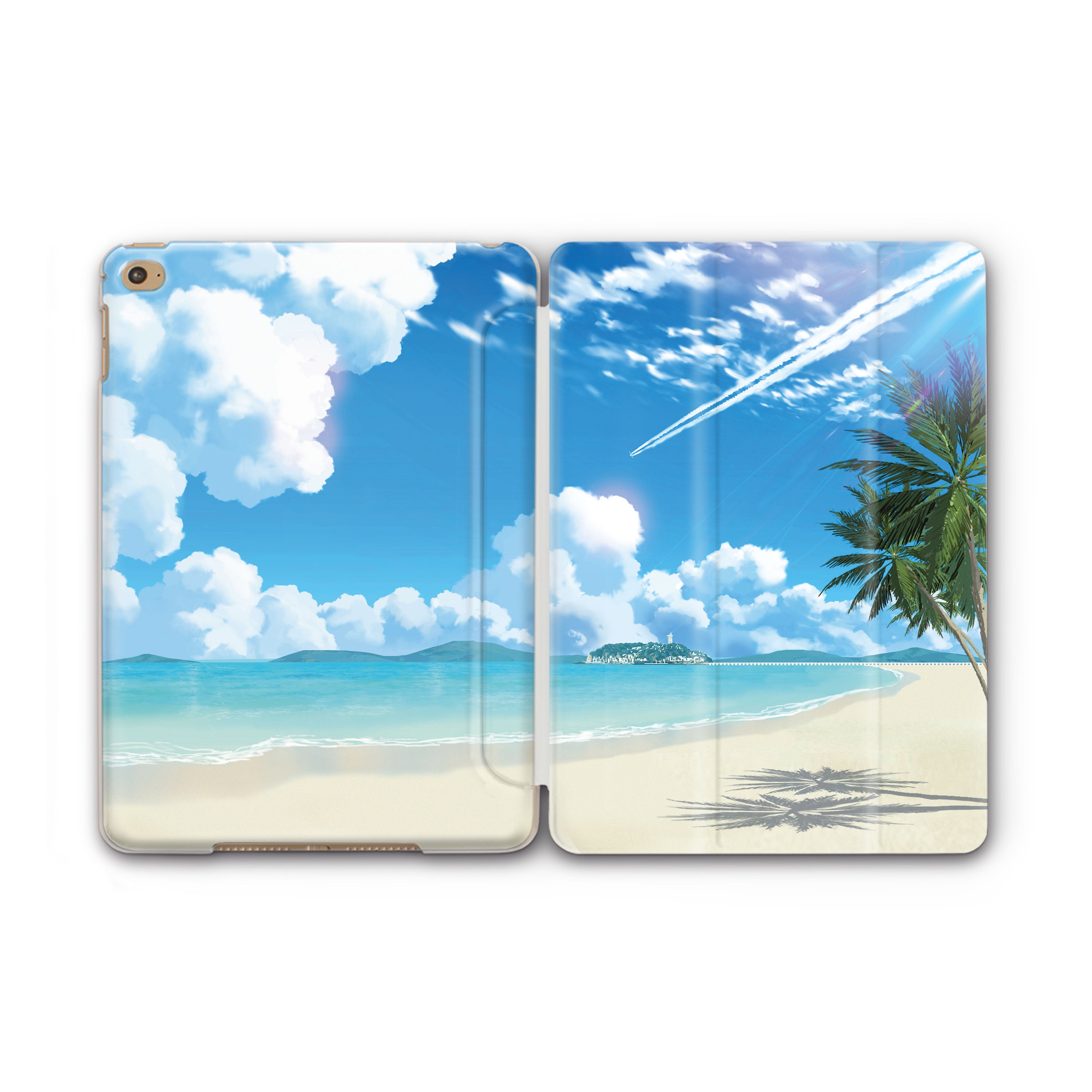 Summer Time Vibes Ocean Beach Couple coque iPad Air 3 coque iPad Air 2 coque iPad Pro 9 7 coque iPad 12 9 coque iPad Pro 11 Anime iPad 10 5 coque iPad