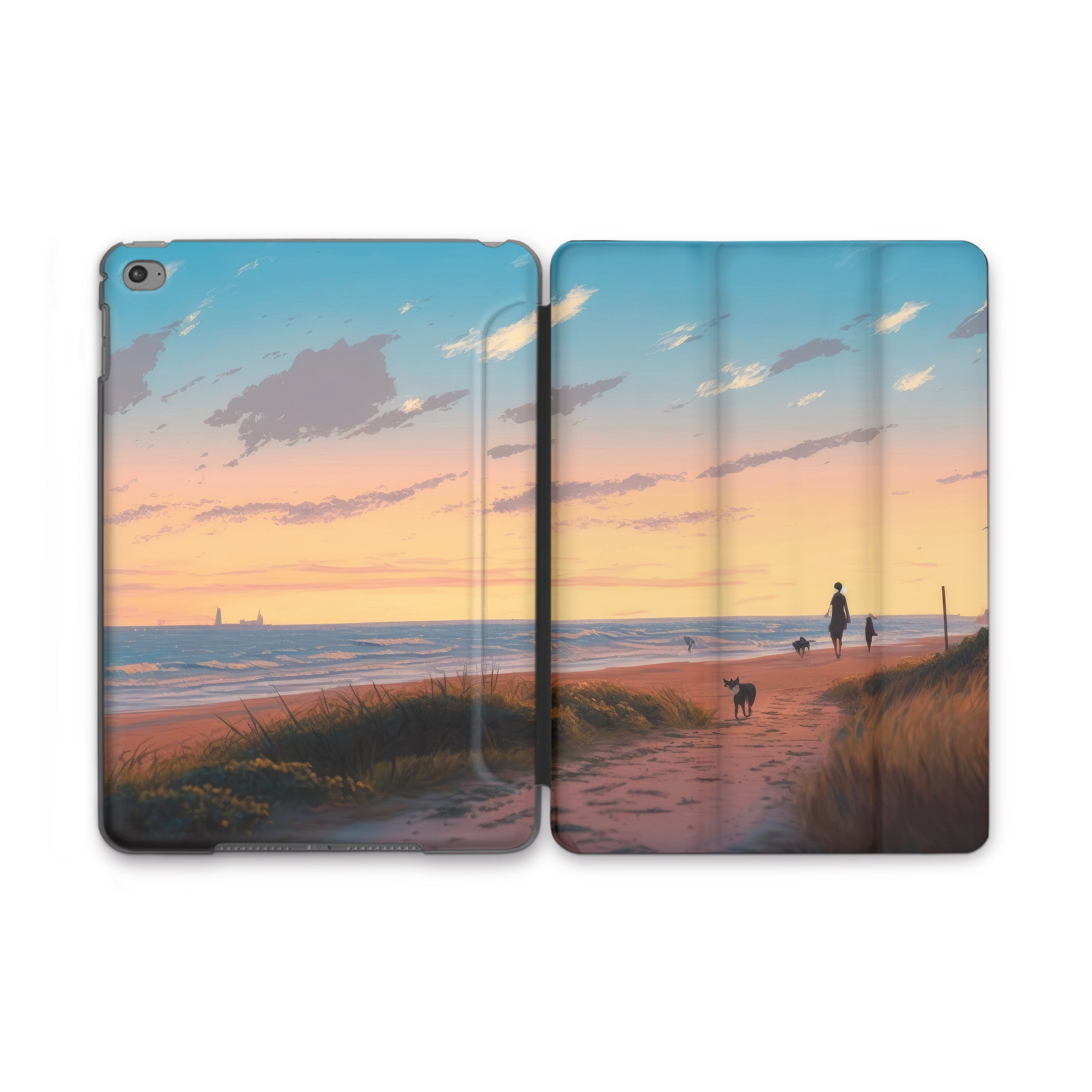 Summer Time Vibes Ocean Beach Couple coque iPad Air 3 coque iPad Air 2 coque iPad Pro 9 7 coque iPad 12 9 coque iPad Pro 11 Anime iPad 10 5 coque iPad