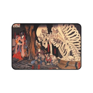 Takiyasha Witch and the Skeleton Spectre Schreibtischmatte Schreibtischunterlage Moderne Schreibtischmatte Japanisches Traditionelles Kunst Pad Dekor Gaming Maus Schreibtischunterlage X Groß
