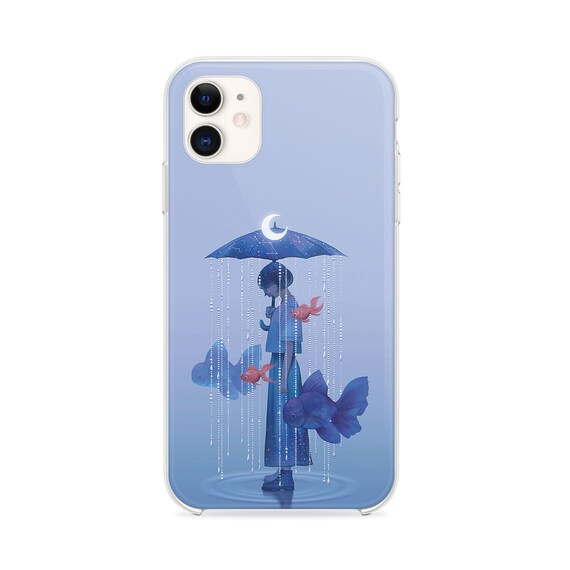 Rainy Day Girl Umbrella Fish Anime Phone Case for iPhone 13 Pro Max  Minimalistic Art 13 Mini Case iPhone 12 Pro 11 Pro Max SE 2020 Xs Max XR -  Etsy