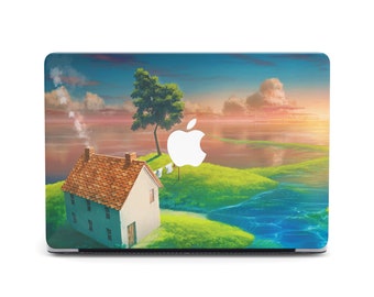 Wunderschöne Natur Ansicht MacBook Hülle Air 13 2022 Bunte kleine Haus Kunst MacBook Air 13 Pro 14 16 MacBook Pro 13 M2 Air 2021