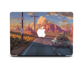 Retro Vintage Car Trip MacBook  Pro 13 16 A2141 A2338 Night Art 2023 A2338 MacBook M3 16 14 Case Mac Air 13 Pro 15 A2141 MacBook Cover