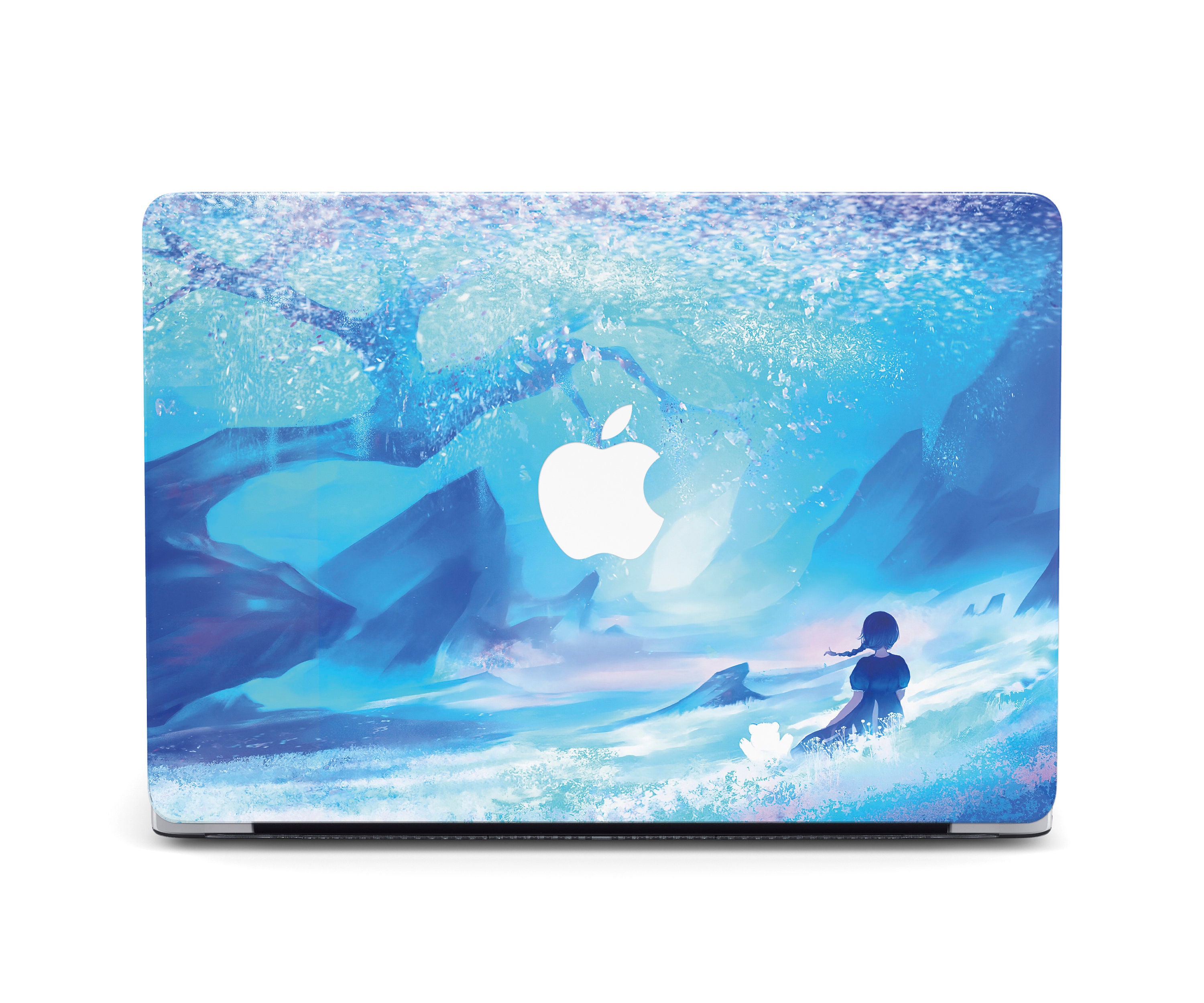 Parallel World Blue Floral Sakura MacBook M3 16 Japanese Anime Art
