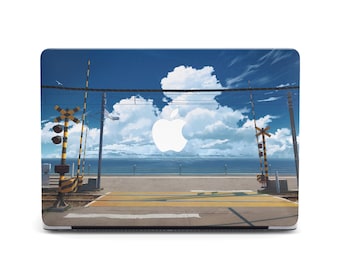 Seaside Railway MacBook Case for MacBook Air 2022 Summer Nature View Art MacBook Air 13 Pro 14 16 MacBook Pro 13 M4 inch Air MacBook 2025