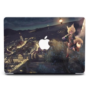Fantasy World City Scape MacBook Pro 13 16 M3 Hülle 2023 2025 Pro 14 M3 Hülle Anime Girl Wein Sci-Fi Art MacBook Air 13 Pro 15 Hülle