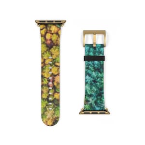 Uhrenarmband Bunt Füchse 2 Farbige Bäume für Apple Watch Serie 1 2 3 4 5 6 7 SE