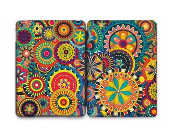 Colorful Ornament  iPad Smart Case Boho Decor Art iPad 11 12.9 M2 2022 iPad 10.9 iPad Flip Cover iPad Case 10 5 iPad Air 13 iPad Air 3 Gift